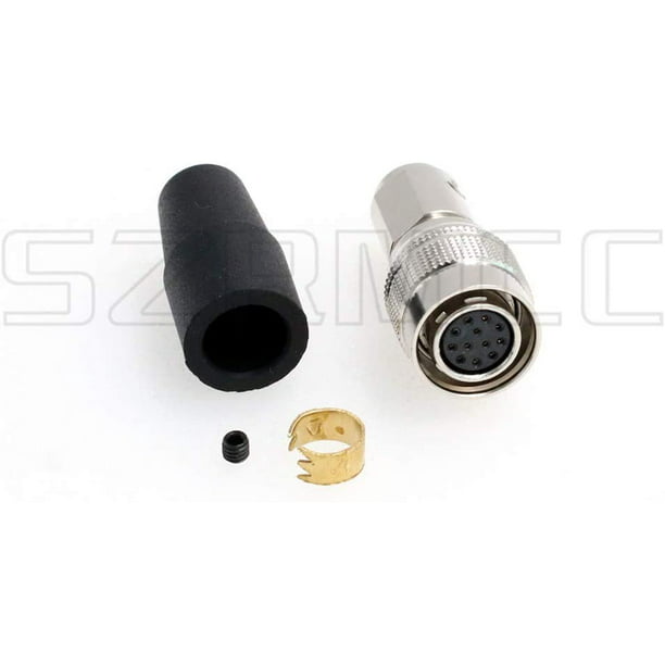 SZRMCC HR10A-10P-12S 12 Pin Female Push-Pull Self-Locking Connector Plug for Sony Basler CCD GIGE Industrial Camera 